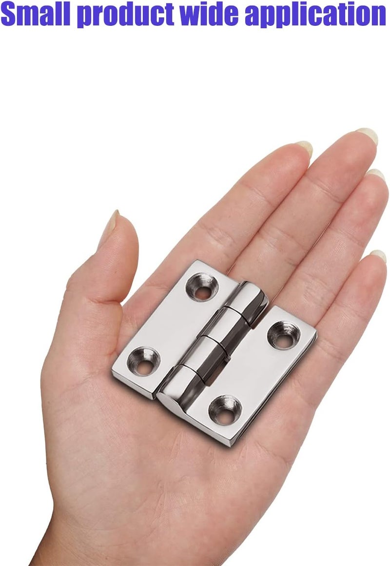 ODYSUNRAL Stainless Steel Boat Hinges, Marine Grade Hinges, 2 inch x 2 inches (50mm X 50 mm), No Noise, Heavy Duty 316 Stainless Steel with Screws (4 PCS) - Image 5